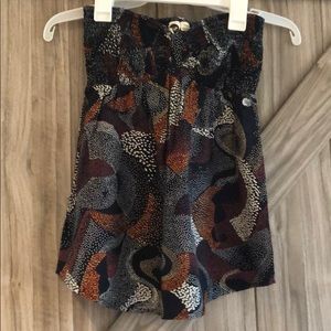 Roxy strapless floral top